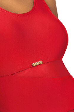Dámské jednodílné plavky S36W Fashion sport SELF Červená
