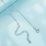 Stříbrný náhrdelník Dětské nožičky - stříbro 925/1000, srdce, Stříbrná 39 cm + 5 cm (prodloužení)