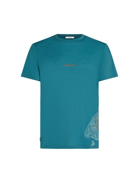 Pánské merino tričko s krátkým rukávem ICEBREAKER Mens 150 Tech Lite SS Tee 30th Anniversary, Topaz velikost: S