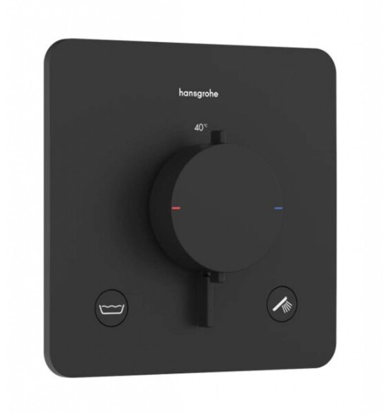 HANSGROHE - Ecostat Comfort Q Termostatická baterie pod omítku, pro 2 spotřebiče, matná černá 33717670