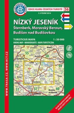 Nízký Jeseník /KČT 56 1:50T Turistická mapa