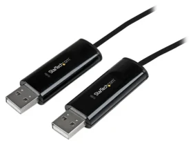 StarTech USB KM switch kabel černá / Přepínač klávesnice a myši / USB / 1,8 m (SVKMS2)