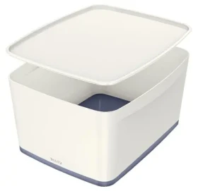 Leitz MyBox WOW Úložný box s víkem velikost L bílo-šedá (52161001)