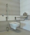 SAPHO - HANDICAP opěrné pevné madlo tvar U 813, nerez lesk XH540