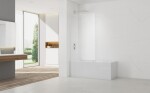 Vanová zástěna SAT Walk-In Xmotion 150x117,5 cm bílá SATWIXMVZ150B SATWIXMVZ150B