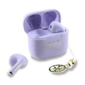Guess Classic Logo Charm TWS Bezdrátová Sluchátka Purple (57983124137)