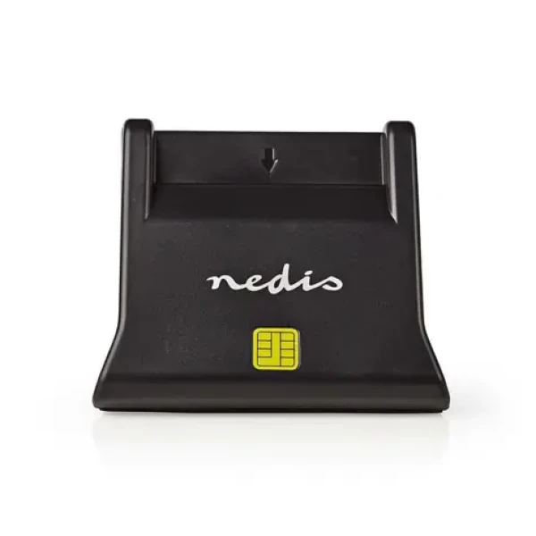 NEDIS CRDRU2SM3BK - Čtečka čipových karet Smart Card (ID / eObčanka) Černá / USB 2.0 (CRDRU2SM3BK)