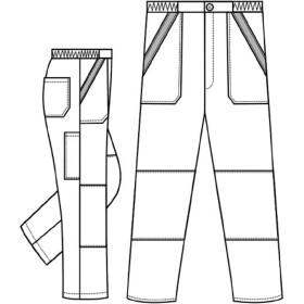 Montérkové kalhoty pánské pas vz.838 194cm bar.