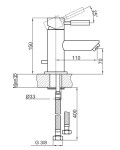 KOHLMAN - 1-otvorová umyvadlová baterie, černá mat QB100RB