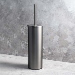 HOPA - WC štětka válcová na postavení nebo pověšení, 95×380×105 mm - Barva - Grafit KDBE156313067