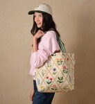 Rifle Paper Co. Plátěná taška Tote East West – Garden Study, béžová barva, textil