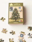 ViSSEVASSE Mini puzzle Glowing Christmas Tree 42 dílků, hnědá barva, papír