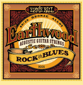 Ernie Ball P02008 Earthwood 80/20 Bronze Rock and Blues - .010 - .052
