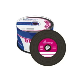 MediaRange Vinyl CD-R 700MB 52x spindl 50ks / black dye (MR225)
