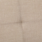 Taburet s úložným prostorem, látka krémová