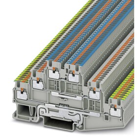 Phoenix Contact 3213755 trojitá svorka ochranného vodiče 3.5 mm rychlé připojení šedá 50 ks