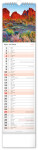 Nástěnný kalendář vázankový/kravata 2026 NOTIQUE - Krajina, 12 x 48 cm