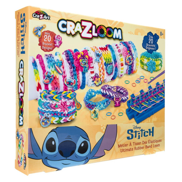 Lexibook sada na výrobu gumových náramků s přívěsky Stitch - Alltoys Lexibook