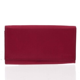 Moderní dámská kožená peněženka, červená matná
