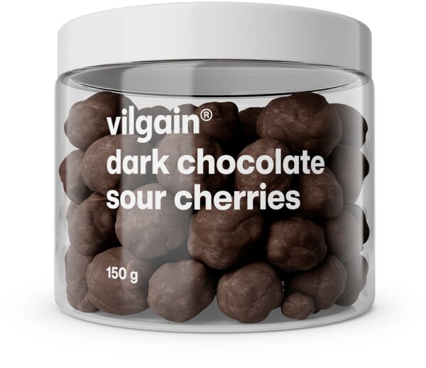 Vilgain Višně v hořké čokoládě – 3× 150 g
