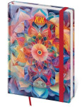 Diář 2026 denní A5 Vario - Kaleidoscope s gumičkou