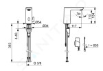 HANSA - Electra Termostatická elektronická umyvadlová baterie, bateriové napájení, Bluetooth, matná černá 9210221933