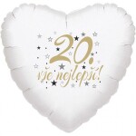 20. narozeniny balónek srdce Balonky.cz 20. narozeniny balónek srdce Balonky.cz