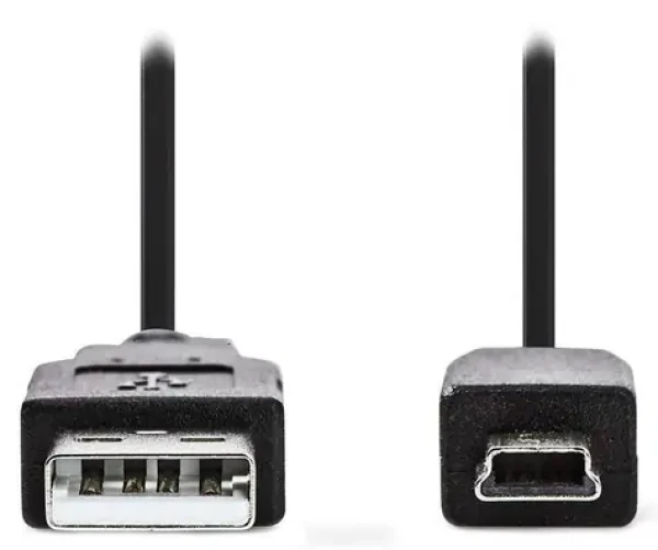 Nedis USB-A - USB Mini-B černý 3m / Kabel USB / USB 2.0 / 5pinů / bulk (CCGL60300BK30)