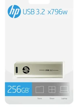 HP x796w 256GB stříbrná / Flash disk / USB 3.2 Gen 2 / 75 MB/s (HPFD796L-256)