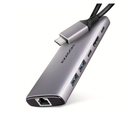 AXAGON HMC-6G2L, USB 10Gb/s hub, 2x USB-A, 1x USB-C, HDMI 4k/60, RJ-45, PD 100W, kabel USB-C 15cm EDF_1023718