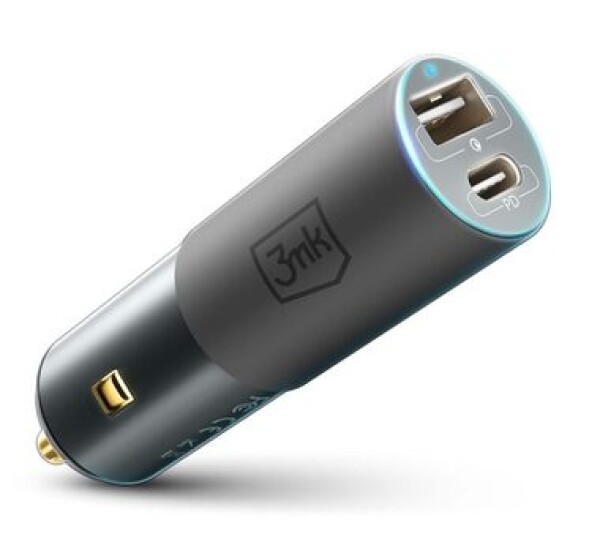 Adapter CL 3mk Hyper Car 100W, 1x USB + 1x USB-C (PD)