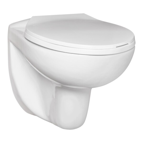 KERRA - Miska WC závěsná Doris bezokrajová (se sedátkem) 5907548113559