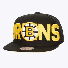 Mitchell & Ness Pánská kšiltovka Boston Bruins NHL Full Frontal Snapback Vntg