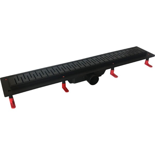 HOPA - Odtokový žlab STANDARDline BLACK - Rozměr A - 100, Varianta roštu - Medium OLPZLABST99BM