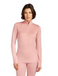 ICEBREAKER Wmns 260 Tech LS Half Zip, Blush velikost: M