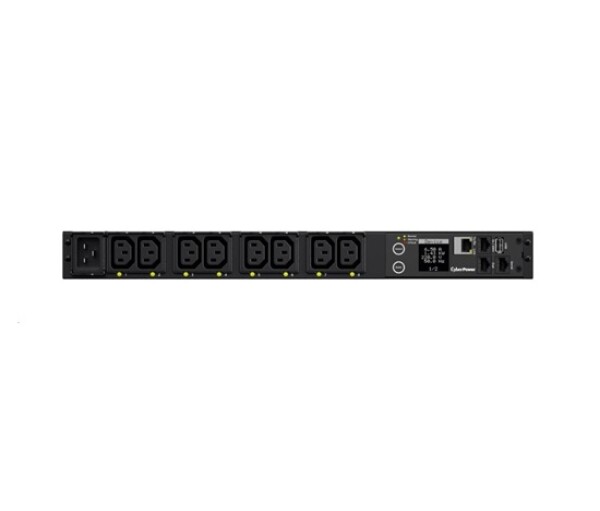 CyberPower Rack PDU, Switched, 1U, 16A, (8)C13, IEC-320 C20