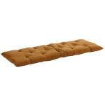 MADAM STOLTZ Bavlněná matrace Sugar almond / Black 45 × 125 cm, hnědá barva, textil