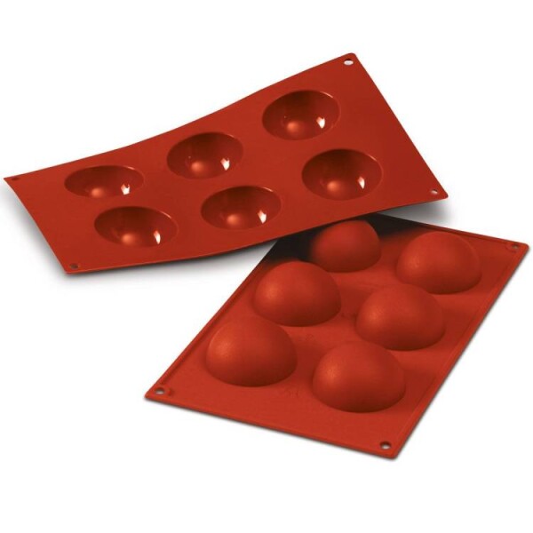 Silikonová forma na polokoule Silikomart 6 cm (na 6 ks)