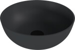 POLYSAN - BANERA ROUND umyvadlo na desku, litý mramor, průměr 39cm, antracit mat 14337.51