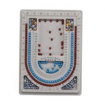 Plastová vzorovací podložka na výrobu šperků - šedá - 33 x 24 x 1,3 cm - 1 ks