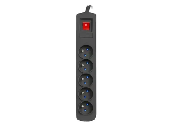 Armac ARC5 černá / Přepěťová ochrana / 5 zásuvek / 3 m (ARC5/30/CZ)