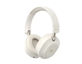 Havit H668BT béžová / Bezdrátová sluchátka / ANC / až 80 h / Bluetooth 5.4 / USB-C (H668BT beige)