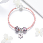 ELENYS Royal Fashion Kompletní náramek s přívěsky Křišťálová květina Velikost: 17 cm