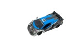 Mamido Auto na dálkové ovládání RC Racing Mania 1:18 se světelnými efekty modré