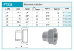 NOVASERVIS - Prodloužení redukované 1"x3/4" FT221/25