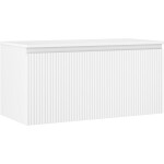 MEXEN/S - Rivel koupelnová skříňka pod umyvadlo 100 cm s deskou, 1 šuplík, reliéf , bílá mat 91A20-10047-1-BFC01