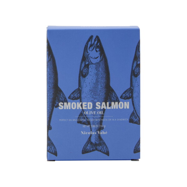 Nicolas Vahé Uzený losos v olivovém oleji 110 g, modrá barva