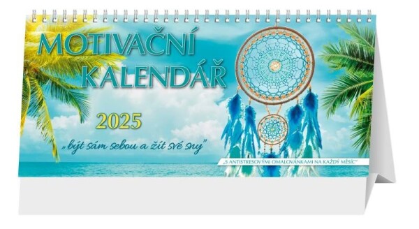 Kalendář 2025 Motivační, stolní, 29,7 x 13,8 cm