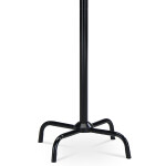 Věšák stojanový, kovová konstrukce, černý leský lak, výška 182 cm, nosnost 10 kg