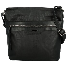 Trendy dámská koženková crossbody kabelka Hazel, černá